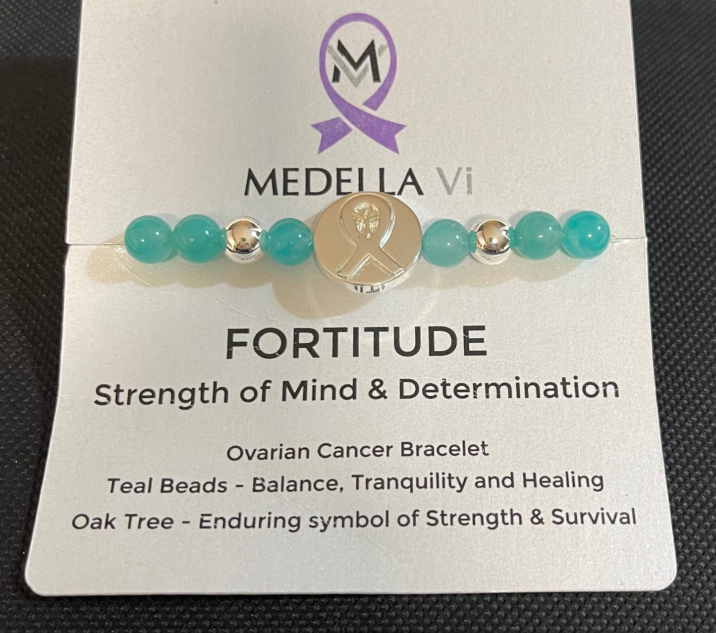 Chalcedony Ovarian Cancer Bracelet